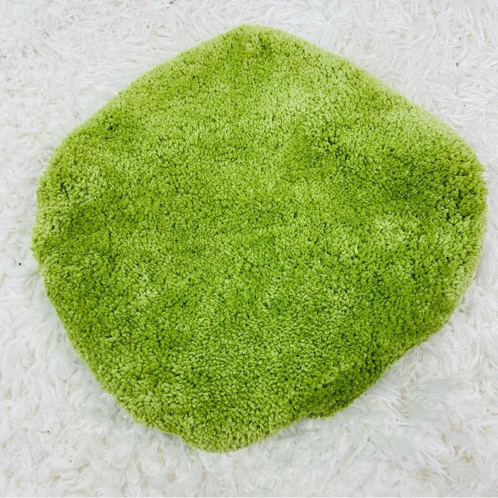 UNBRANDED lime green carpet toilet lid cover